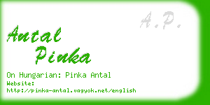 antal pinka business card